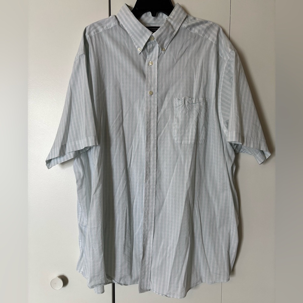 Roundtree and Yorke short sleeve white/green shirt
